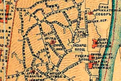 Фрагмент Карты 1887 года. Верхний город Тбилиси
