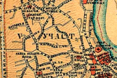Фрагмент карты 1887 года. Старый город