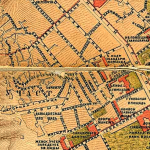 Лабораторная улица на карте 1887
