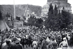 1918 год Немецкие войска перед собором Александа-Невского