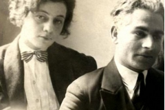 Елена Ахвледиани и Ладо Гудиашвили в Париже. 1925 г
