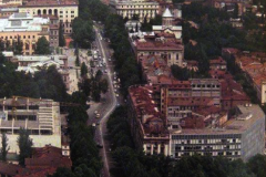 Вид с Сололакского хребта на Площадь Ленина и проспект Руставели