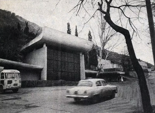 Нижняя станция фуникулера 1968-69